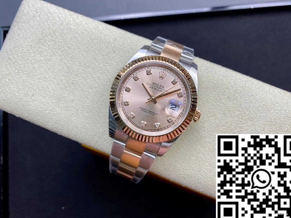 Gold 41MM Datejust Rolex EW V3 M126331-0007 Rose Factory 0202